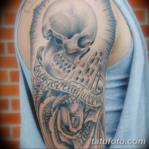 фото тату скелет от 28.12.2017 №093 - tattoo skeleton - tattoo-photo.ru