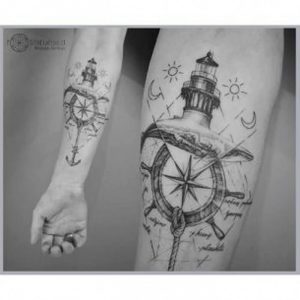 фото тату штурвал от 09.12.2017 №041 - tattoo steering wheel - tattoo-photo.ru