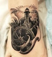 фото тату штурвал от 09.12.2017 №069 — tattoo steering wheel — tattoo-photo.ru
