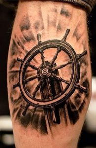 фото тату штурвал от 09.12.2017 №120 - tattoo steering wheel - tattoo-photo.ru