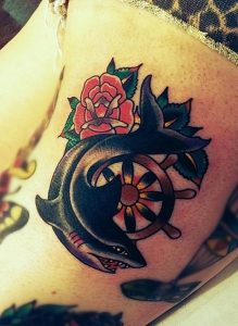 фото тату штурвал от 09.12.2017 №125 - tattoo steering wheel - tattoo-photo.ru