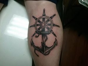 фото тату штурвал от 09.12.2017 №137 - tattoo steering wheel - tattoo-photo.ru