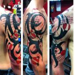 фото Абстрактные тату от 16.01.2018 №015 - Abstract tattoos - tattoo-photo.ru