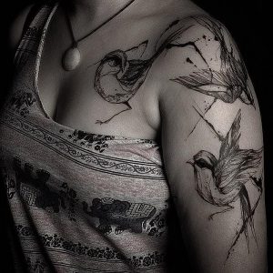 фото Абстрактные тату от 16.01.2018 №018 - Abstract tattoos - tattoo-photo.ru