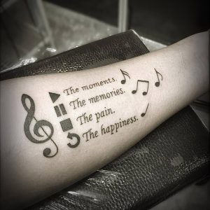 фото музыкальные тату от 08.03.2018 №045 - Musical Tattoos - tattoo-photo.ru