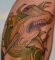 фото тату Акула молот от 23.01.2018 №007 — Tattoo Shark Hammer — tattoo-photo.ru