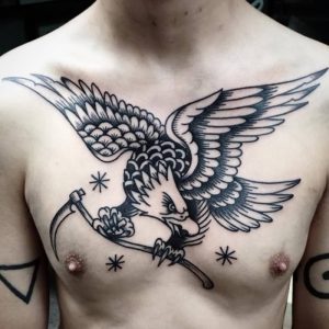 фото тату Орел от 10.03.2018 №061 - tattoo eagle - tattoo-photo.ru