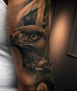 фото тату Орел от 10.03.2018 №097 - tattoo eagle - tattoo-photo.ru