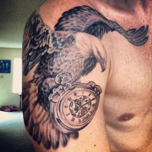 фото тату Орел от 10.03.2018 №133 - tattoo eagle - tattoo-photo.ru
