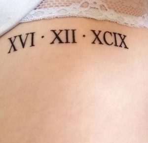 фото тату Римские цифры от 27.02.2018 №051 - tattoos Roman numerals - tattoo-photo.ru