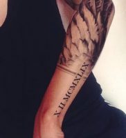 фото тату Римские цифры от 27.02.2018 №127 — tattoos Roman numerals — tattoo-photo.ru