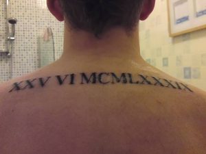 фото тату Римские цифры от 27.02.2018 №140 - tattoos Roman numerals - tattoo-photo.ru