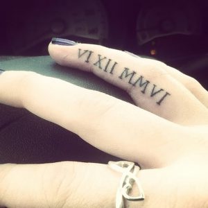 фото тату Римские цифры от 27.02.2018 №151 - tattoos Roman numerals - tattoo-photo.ru
