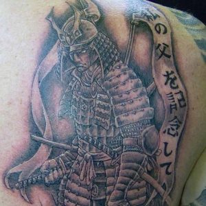 фото тату Самурай от 20.02.2018 №148 - tattoo samurai - tattoo-photo.ru