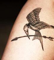 фото тату Сойка Пересмешница от 03.01.2018 №114 — Tattoo MOCKINGJAY — tattoo-photo.ru