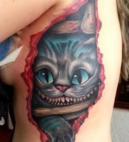 фото тату Чеширский кот от 23.01.2018 №060 — tattoo Cheshire Cat — tattoo-photo.ru