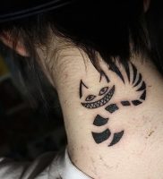 фото тату Чеширский кот от 23.01.2018 №062 — tattoo Cheshire Cat — tattoo-photo.ru