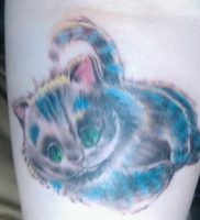 фото тату Чеширский кот от 23.01.2018 №064 — tattoo Cheshire Cat — tattoo-photo.ru