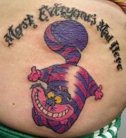 фото тату Чеширский кот от 23.01.2018 №066 — tattoo Cheshire Cat — tattoo-photo.ru