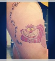фото тату Чеширский кот от 23.01.2018 №071 — tattoo Cheshire Cat — tattoo-photo.ru