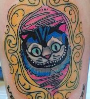 фото тату Чеширский кот от 23.01.2018 №076 — tattoo Cheshire Cat — tattoo-photo.ru