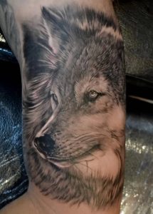 фото тату волк от 12.03.2018 №005 - tattoo wolf - tattoo-photo.ru