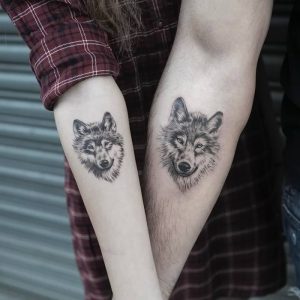 фото тату волк от 12.03.2018 №014 - tattoo wolf - tattoo-photo.ru