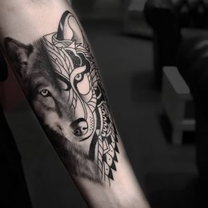 фото тату волк от 12.03.2018 №017 - tattoo wolf - tattoo-photo.ru