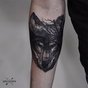 фото тату волк от 12.03.2018 №036 - tattoo wolf - tattoo-photo.ru