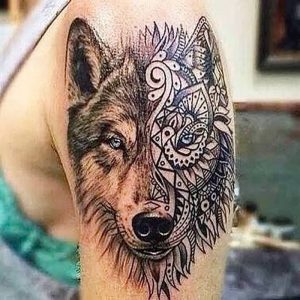 фото тату волк от 12.03.2018 №044 - tattoo wolf - tattoo-photo.ru