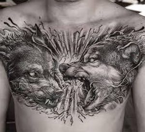 фото тату волк от 12.03.2018 №056 - tattoo wolf - tattoo-photo.ru