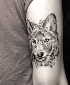фото тату волк от 12.03.2018 №080 - tattoo wolf - tattoo-photo.ru