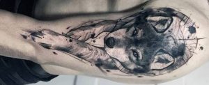 фото тату волк от 12.03.2018 №112 - tattoo wolf - tattoo-photo.ru
