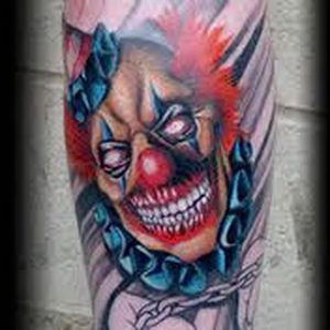 фото тату клоун от 14.01.2018 №014 - Clown tattoo - tattoo-photo.ru
