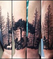 фото тату лес от 14.01.2018 №013 — forest tattoo — tattoo-photo.ru