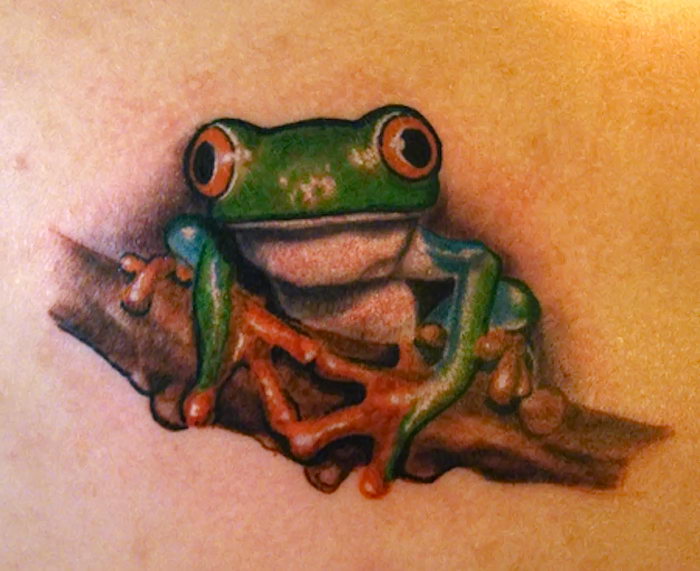 фото тату лягушка от 08.01.2018 № 053 - tattoo frog - tattoo-photo.ru.