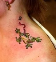 фото тату лягушка от 08.01.2018 №122 — tattoo frog — tattoo-photo.ru