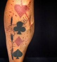 фото тату масть карт пики от 19.02.2018 №002 — tattoo suit cards peaks — tattoo-photo.ru