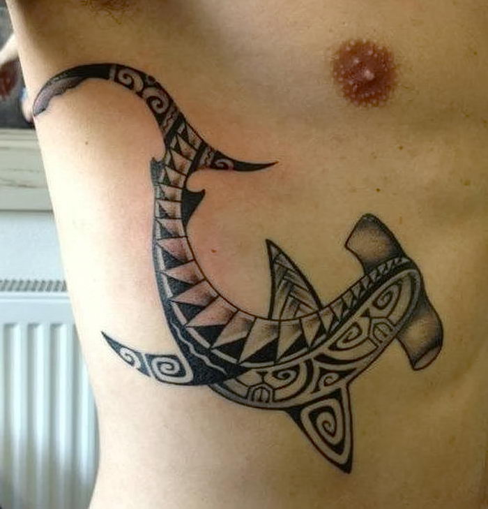 фото тату Акула молот от 23.01.2018 №030 Tattoo Shark Hammer tattoo