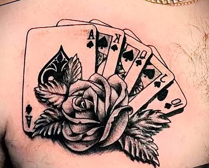 фото тату масть карт пики от 19.02.2018 №069 tattoo suit cards peaks