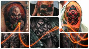 Значение тату клоун - фото коллекция готовых рисунков татуировки