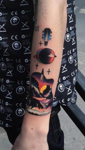 фото Абстрактные тату от 16.01.2018 №043 - Abstract tattoos - tattoo-photo.ru