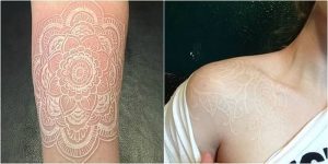 фото Белые тату от 19.02.2018 №030 - White Tattoo - tattoo-photo.ru