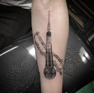 фото музыкальные тату от 08.03.2018 №016 - Musical Tattoos - tattoo-photo.ru