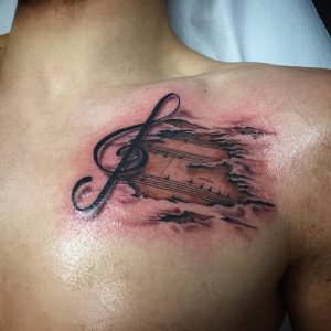 фото музыкальные тату от 08.03.2018 №033 - Musical Tattoos - tattoo-photo.ru