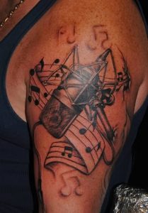 фото музыкальные тату от 08.03.2018 №065 - Musical Tattoos - tattoo-photo.ru