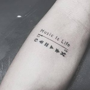 фото музыкальные тату от 08.03.2018 №070 - Musical Tattoos - tattoo-photo.ru