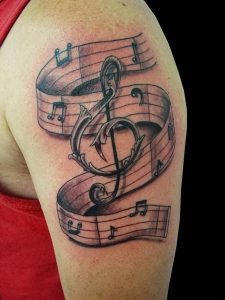 фото музыкальные тату от 08.03.2018 №091 - Musical Tattoos - tattoo-photo.ru