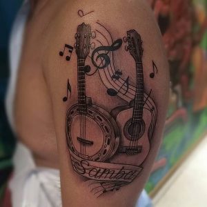 фото музыкальные тату от 08.03.2018 №096 - Musical Tattoos - tattoo-photo.ru