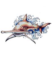 фото тату Акула молот от 23.01.2018 №005 — Tattoo Shark Hammer — tattoo-photo.ru